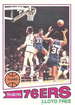 1977-78 Topps #18 White Backs World B. Free