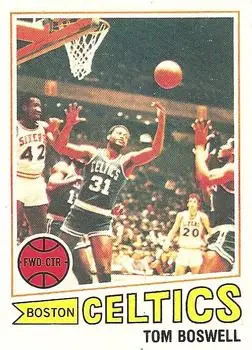 1977-78 Topps #19 White Backs Tom Boswell