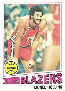 1977-78 Topps #39 White Backs Lionel Hollins