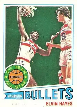 1977-78 Topps #40 White Backs Elvin Hayes