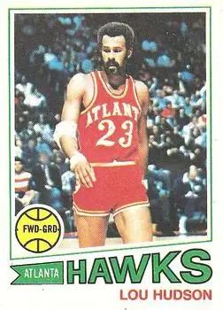 1977-78 Topps #85 White Backs Lou Hudson