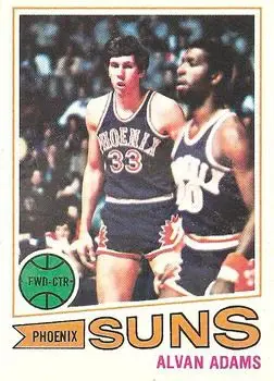 1977-78 Topps #95 White Backs Alvan Adams