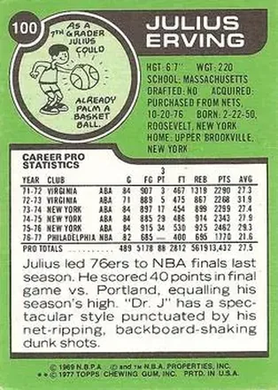 Retro di Julius Erving