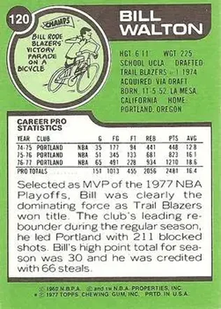 Bill Walton Rückseite