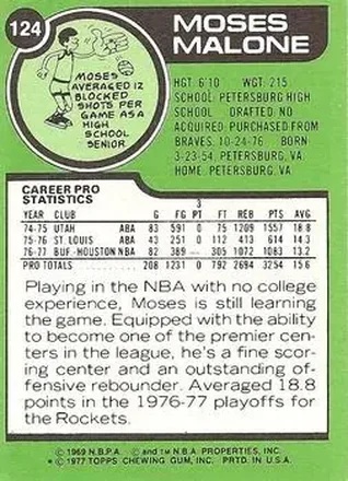 Tył: Moses Malone