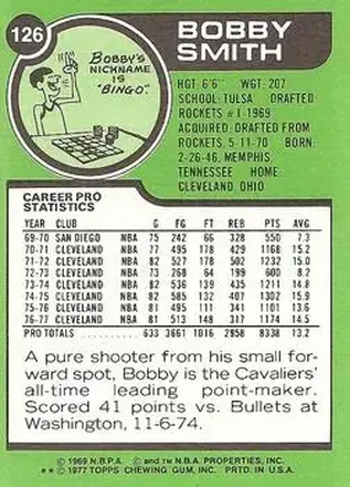 Bingo Smith Rückseite