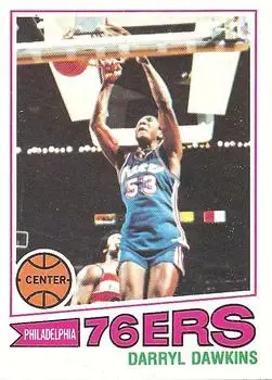 1977-78 Topps #132 White Backs Darryl Dawkins
