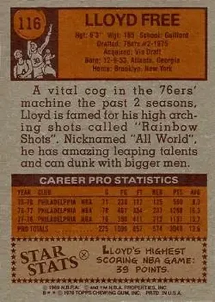 Verso de World B. Free