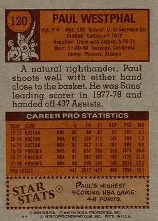Retro di Paul Westphal