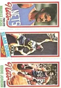1980-81 Topps #157 / 158 / 261 - Eddie Jordan - Front