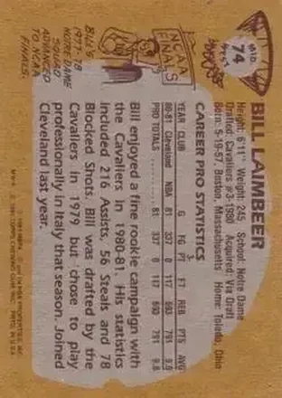 Retro di Bill Laimbeer