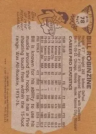 Bill Robinzine Jr. Rückseite