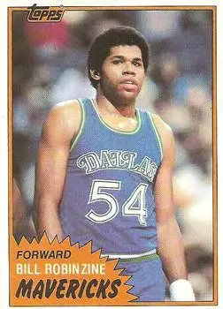 1981-82 Topps #MW78 Bill Robinzine Jr.