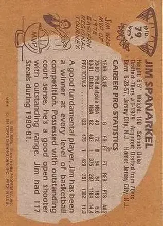 Jim Spanarkel Rückseite