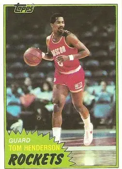 1981-82 Topps #MW86 Tom Henderson
