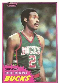 1981-82 Topps #MW97 Junior Bridgeman