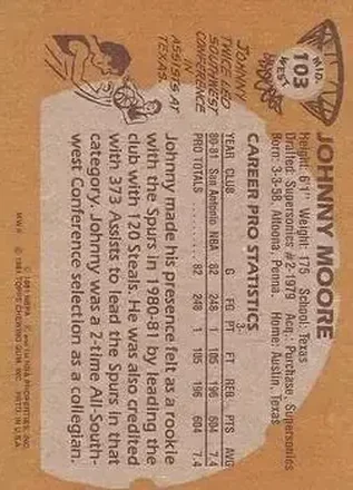 Verso de Johnny Moore