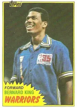 1981-82 Topps #W72 Bernard King