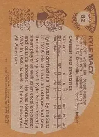 Kyle Macy Rückseite