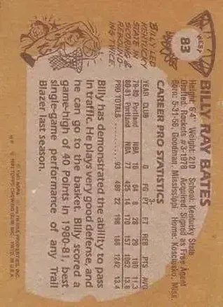 Billy Ray Bates Rückseite