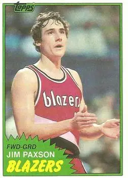 1981-82 Topps #W87 Jim Paxson