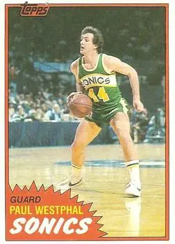 1981-82 Topps #W101 Paul Westphal