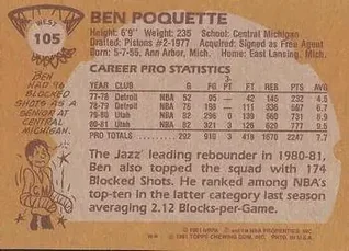 Ben Poquette 뒷면
