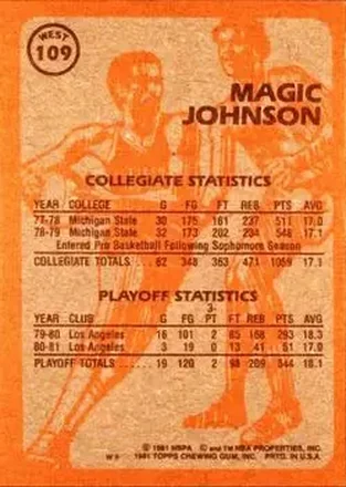 Reverso de Magic Johnson