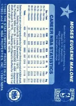 Back of Moses Malone