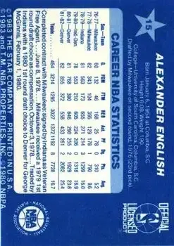 Back of Alex English