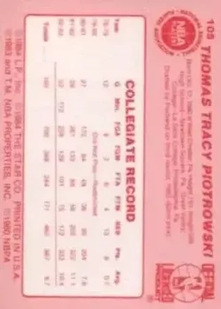 Verso de Tom Piotrowski