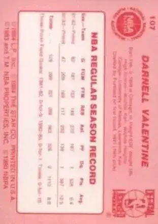 Darnell Valentine Rückseite