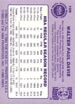 Back of Walter Davis