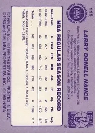 Tył: Larry Nance
