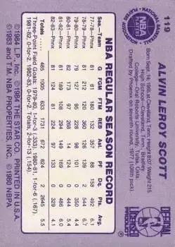Back of Alvin Scott