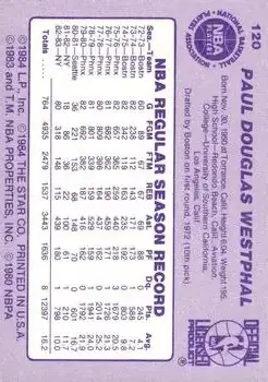 Back of Paul Westphal
