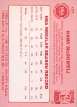Back of Hank McDowell