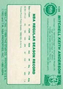 Back of Mitchell Anderson