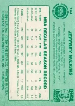 Back of Jeff Wilkins