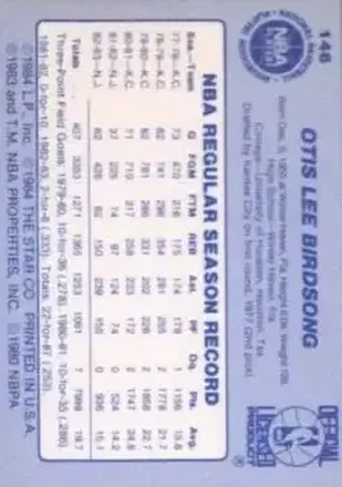 Otis Birdsong Rückseite
