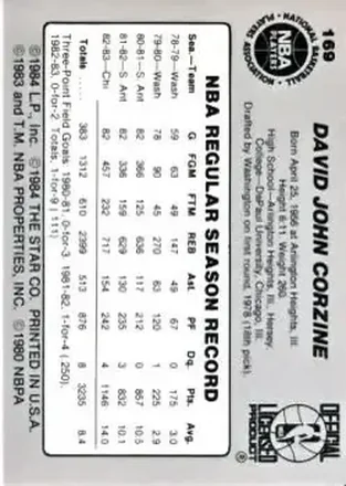 Verso de Dave Corzine
