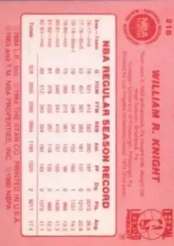 Back of Billy Knight