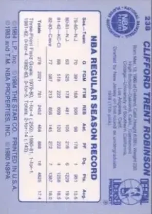 Cliff Robinson Rückseite