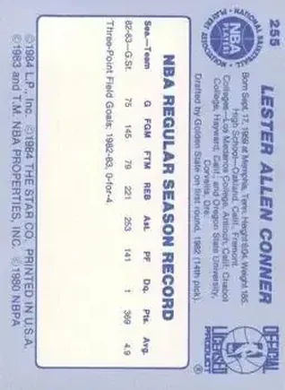 Lester Conner Rückseite