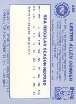 Back of Lester Conner