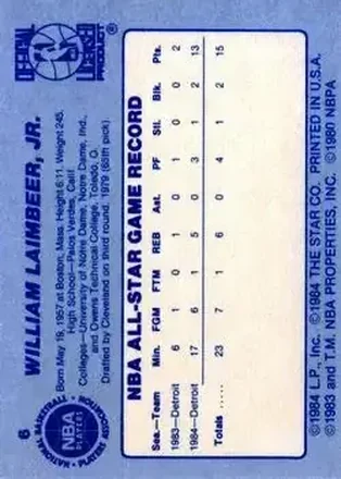 Tył: Bill Laimbeer