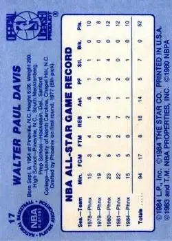 Back of Walter Davis