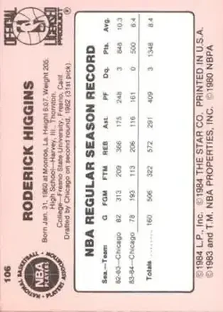 Rod Higgins Rückseite