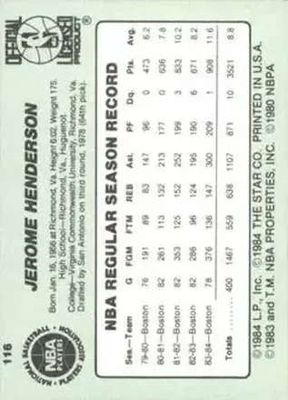 Gerald Henderson Rückseite