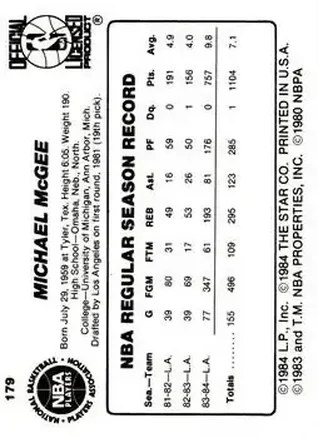 Mike McGee 뒷면
